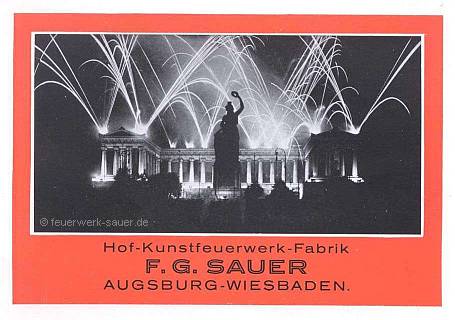 Hof-Kunstfeuerwerk-Fabrik F.G. Sauer